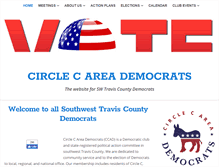 Tablet Screenshot of circlecareademocrats.org